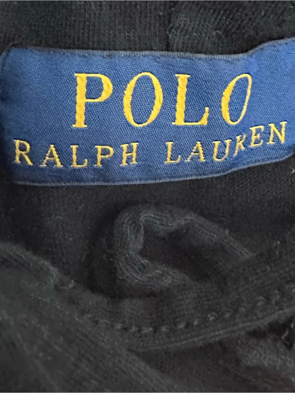 Polo Ralph Lauren Polo Bear Men’s Black Long Sleeve Hoodie Tee Size Large